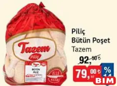 TAZEM PİLİÇ BÜTÜN POŞET KG TAZEM PİLİÇ BÜTÜN POŞET KG